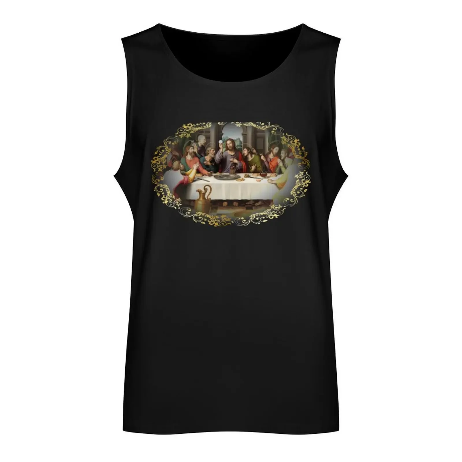 The Last Supper Eucharist Communion Holy Mass Jesus Passion of Christ Gethsemane Agony in the Garden Crucifix Catholic  Tank Top