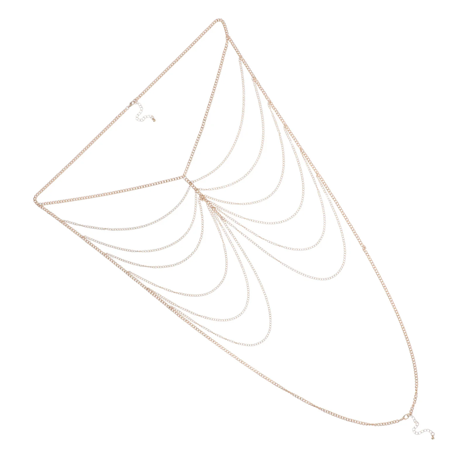 

Women Body Chain Jewelry Multi-Layer Chest Chain Adjustable for Beach Party Casual Wear Stylish Body Necklace Accessories