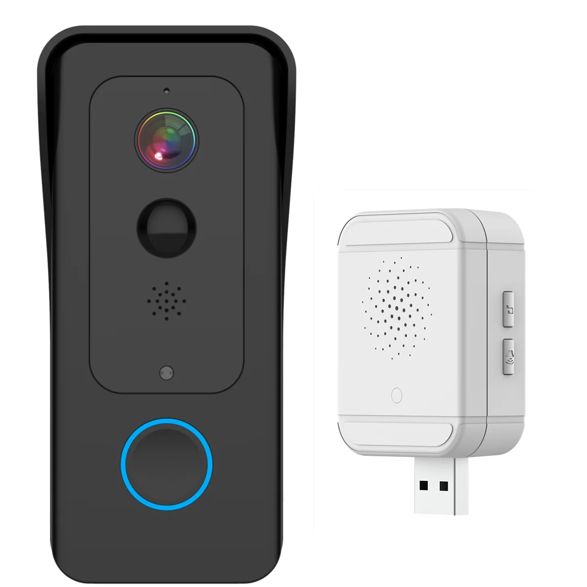 

2MP 1080P i-Cam+ APP Wireless WIFI Doorbell With Indoor USB Chime Video Door Phone Visual Door Peephole Viewer