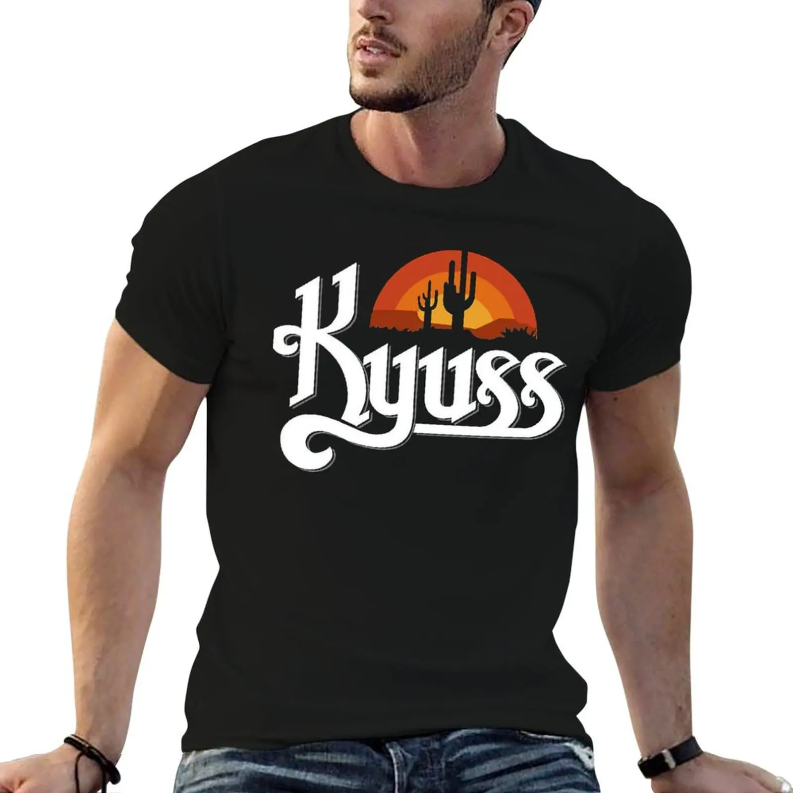 

Kyuss Logo Classic T-Shirt animal prinfor boys quick drying blacks mens t shirt graphic