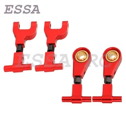 4pcs Aluminum Alloy Adjustable Front Upper Suspension Arms And Rear Upper Swing Arms For Tamiya TT02 1/10 RC Car Upgrade Parts
