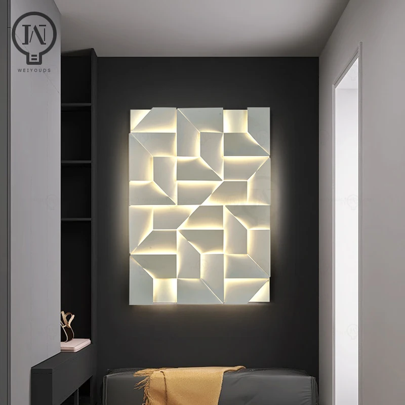 3D Model LED Wall Light Home Interior Wall Light Living Room Bedroom Dining Room Background Wall Decoration Corridor Light