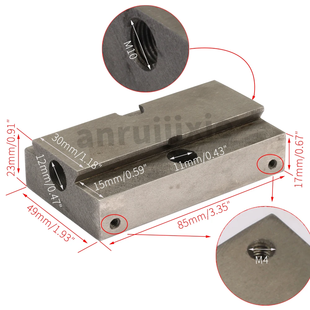 Imagem -02 - Lathe Ferramenta Titular Posição Deslizante Peças de Reposição Composto Resto Sieg c2 c3 Sc2 Cx704 G8688 G0765 Compacto Jet Bd6 Bd7 Bd-x7