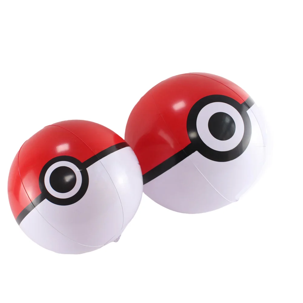 Pallone da spiaggia gonfiabile Pokemon da 16 pollici Palloni da spiaggia aerati in PVC Giochi da spiaggia interattivi genitore-figlio Sport Regali