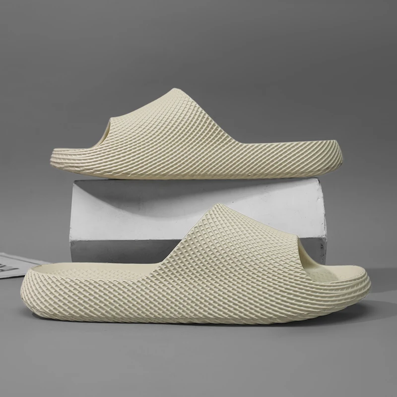 Summer Men's Slippers Indoor Bathroom Anti-slip Beach Sandals Outdoor EVA Soft Slides Flip-flops Men Women House Slippers Shoes