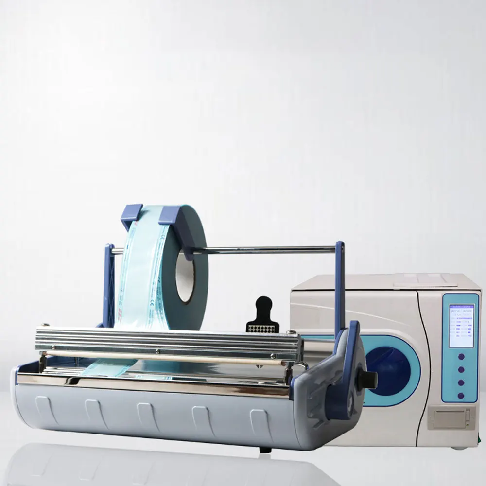 

Sterilization bag sealer Width 250mm Plastic bag sealing machine Dental office dental materials 6-speed temperature control