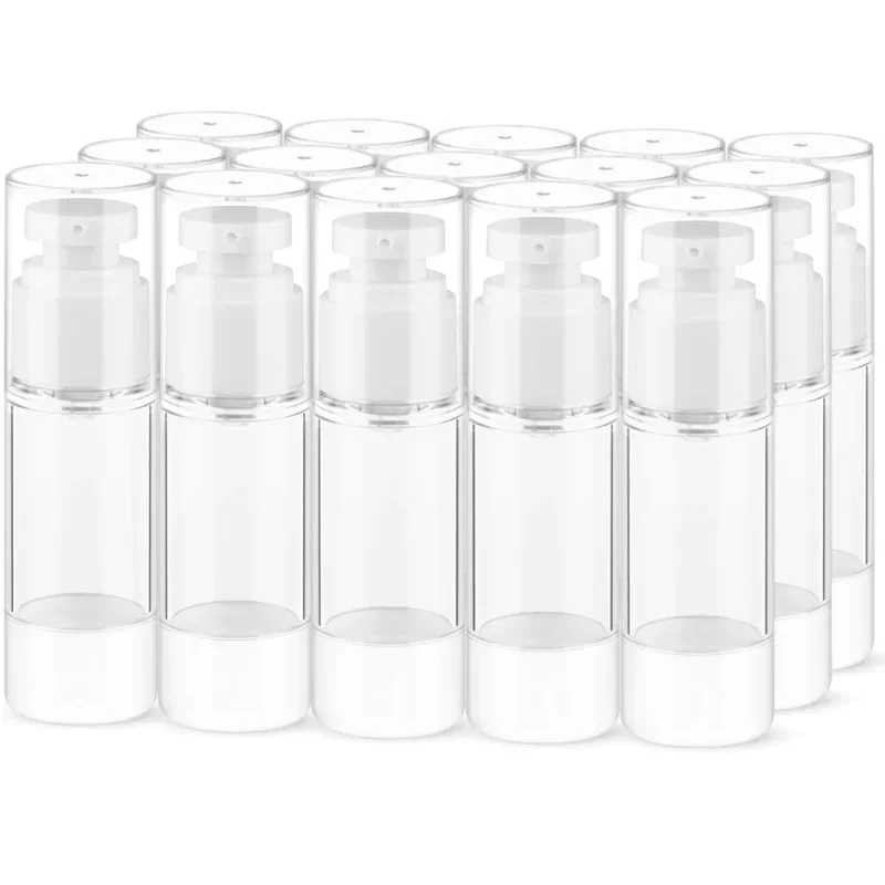 20Pcs 5ml-100ml Travel Reusable Containers of Various Sizes Transparent Sealed Skin Care Products Travel Pump Liquid Bottles