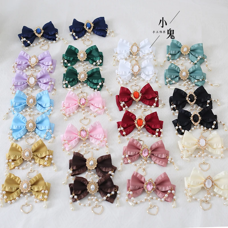 

Original make tea luxuriant hairpin Lolita hand sleeve matching brooch to clip hairpin Lolita hair clip