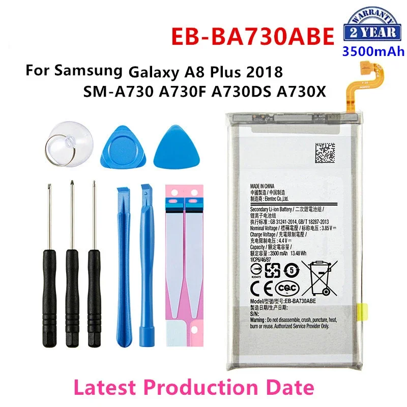 

Brand New EB-BA730ABE 3500mAh Battery For Samsung Galaxy A8 Plus A8+ (2018) SM-A730 A730F A730DS A730X +Tools