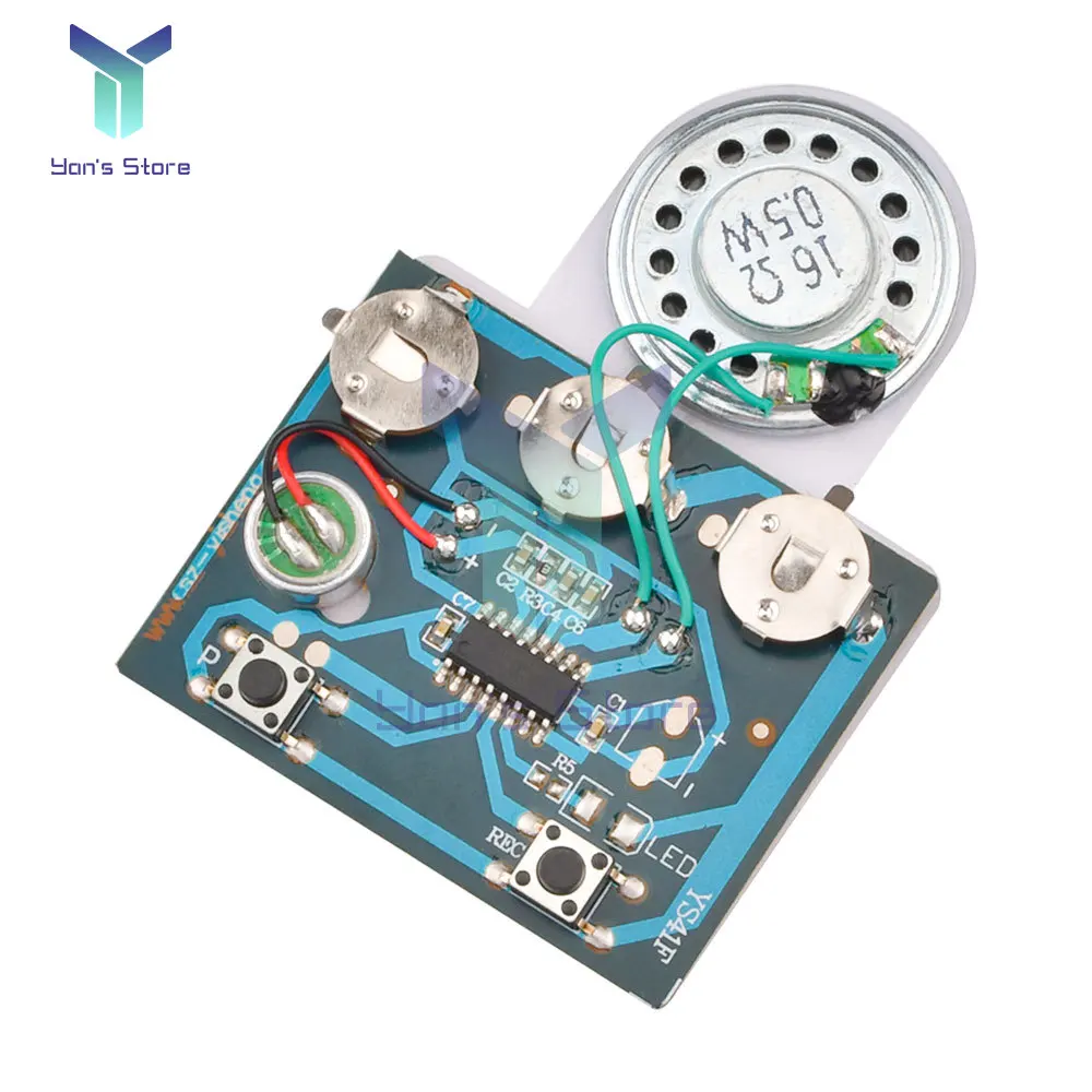 30S Sound Voice Music Recorder Board Photosensitive Sensitive Key Control Programmable Chip Audio Module for DIY Greeting Card