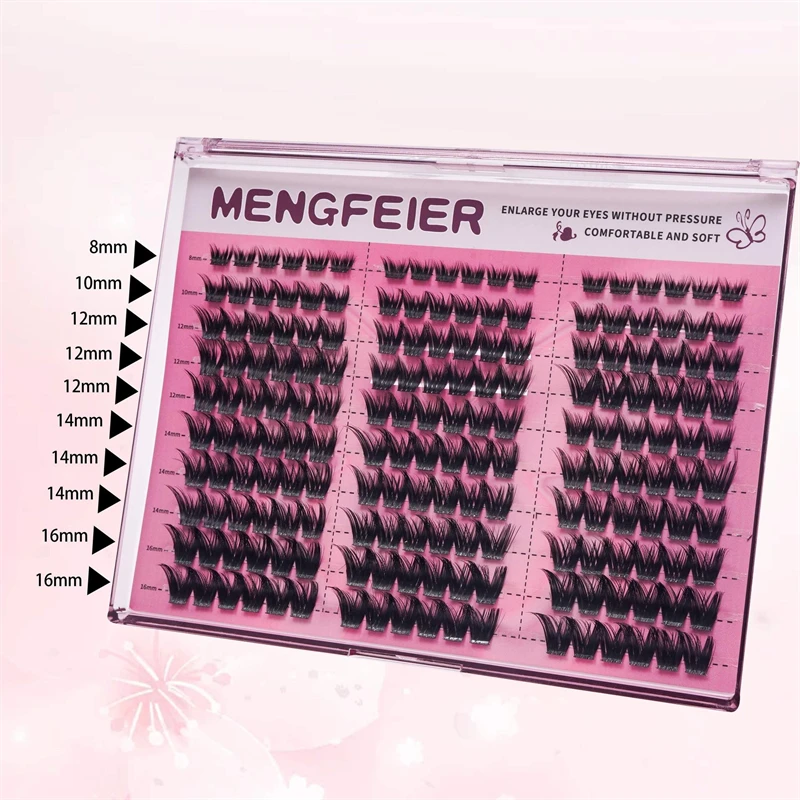 Ciglia finte segmentate moncluster per toelettatura: applicazione pigra per ciglia finte fai-da-te di lunga durata e non macchie