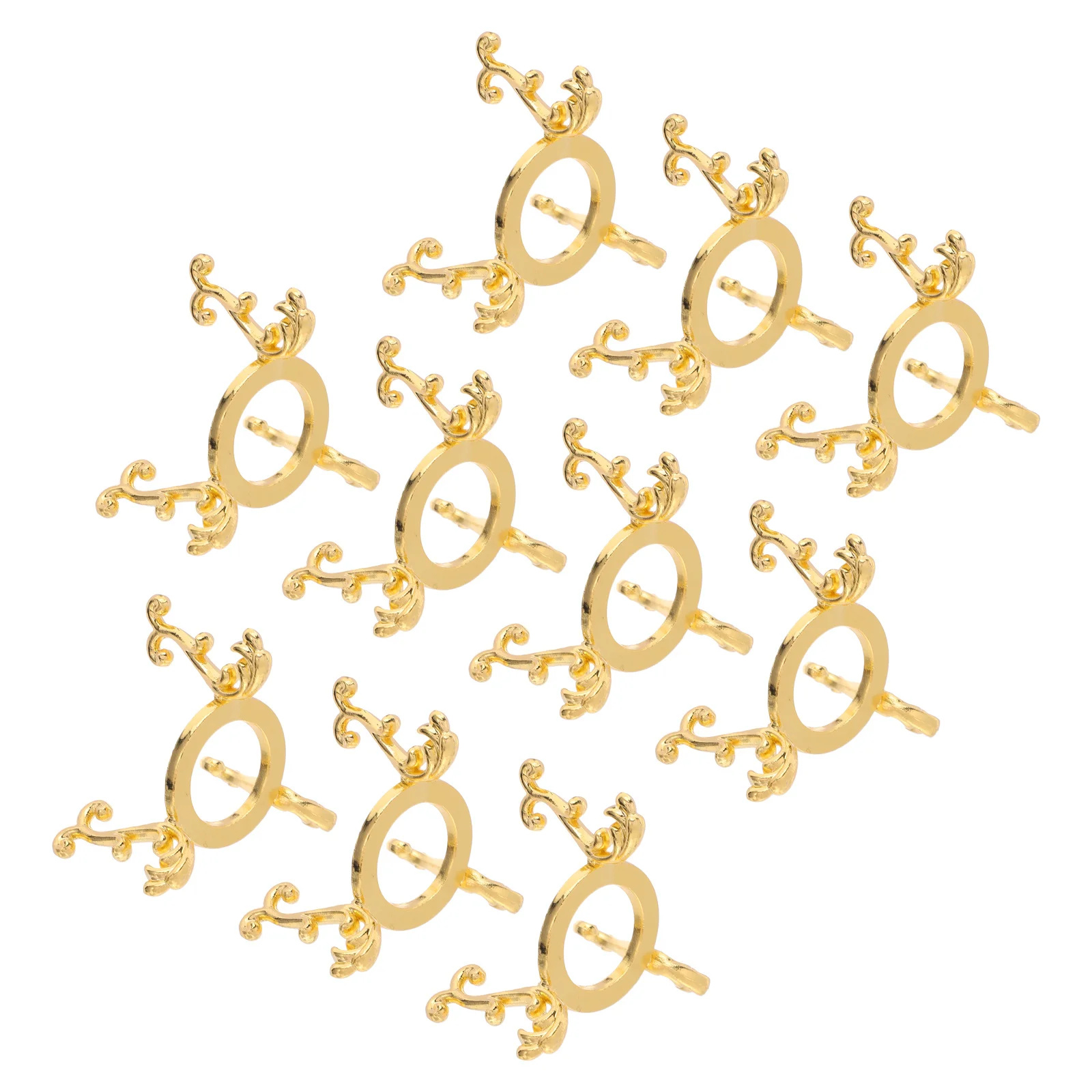 

10Pcs Crystal Ball Display Stand Metal Alloy Stable Holder Decorative Sphere Display Base for Home Living Room Office Decor