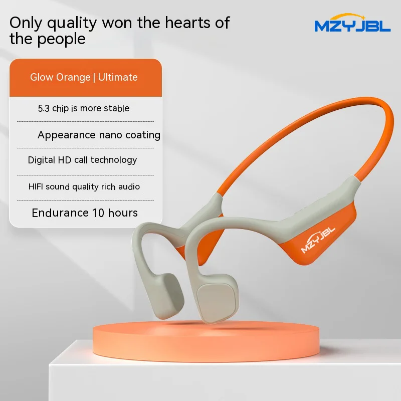 

MZYJBL Bone Conduction Headphones TWS Wireless Headphone Bluetooth5.3 Neckband I18PRO HiFi Sound Earbuds Sport Headset Earphones
