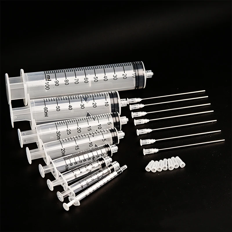 Industrielles Klebespritzen-Set mit Metallspitzen, Präzisions-Kunststoffspender für Harz, Öl, Paste, 1-100ml – Detail 4