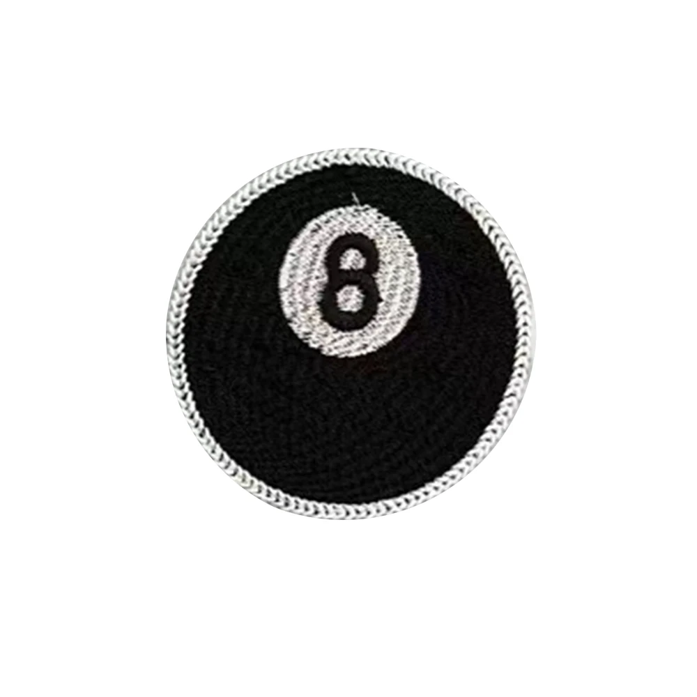 1-16 Number Billiard Patch for Clothing Iron on Embroidered Sew Applique Cute Patch Fabric Badge Garment DIY Apparel Accessories