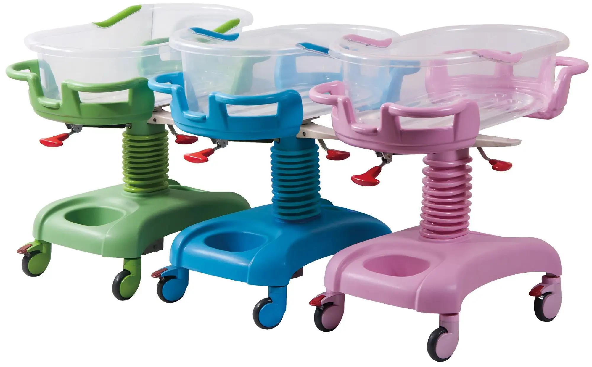 Baby Medical Medical Hospital Transport Trolley Infant Cot Wiht Bassinet Newborn Baby Crib Bed Cart - view 6