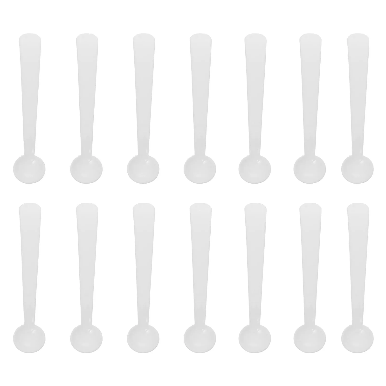 

100pcs Quantitative Plastic Spoon Micro Scoop Measuring Smidgen Mini Powder Scoops Lab Trace Reagent Tool Heat
