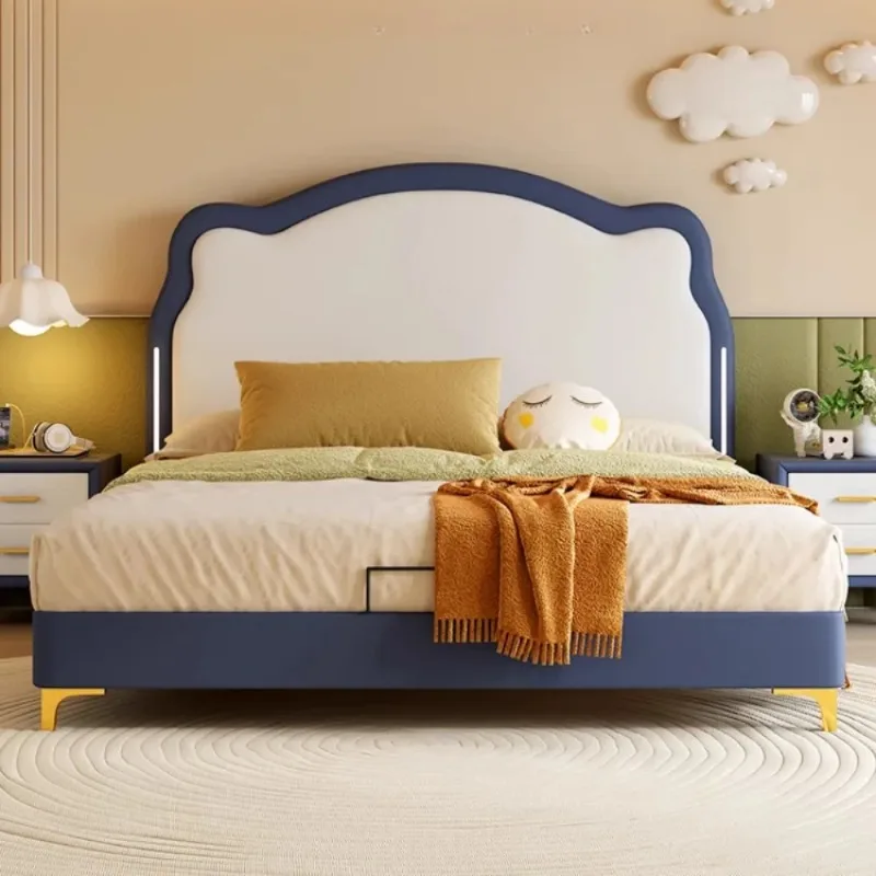 

Full Size Adults Bedroom Beds Headboard 180x200cm Modern Queen Bed Frames Upholstered Unique Family Home Bedroom Furniture