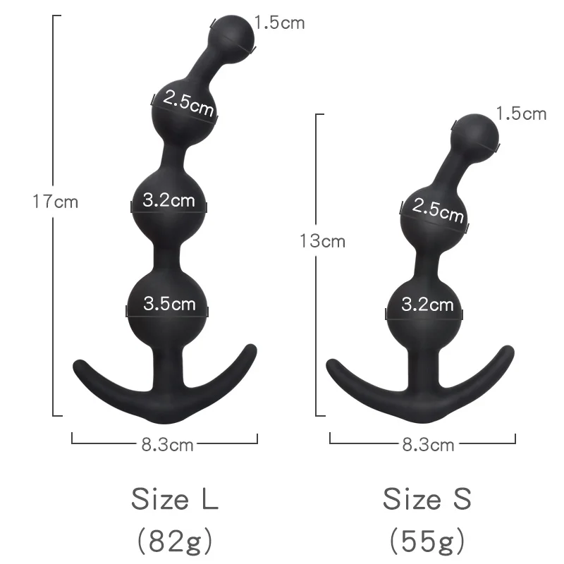 2 Sizes Anal Plug Dildos For Beginner Silicone Prostate Massager Anal Beads Sex Toys For Woman Slave Anal Erotic Goods