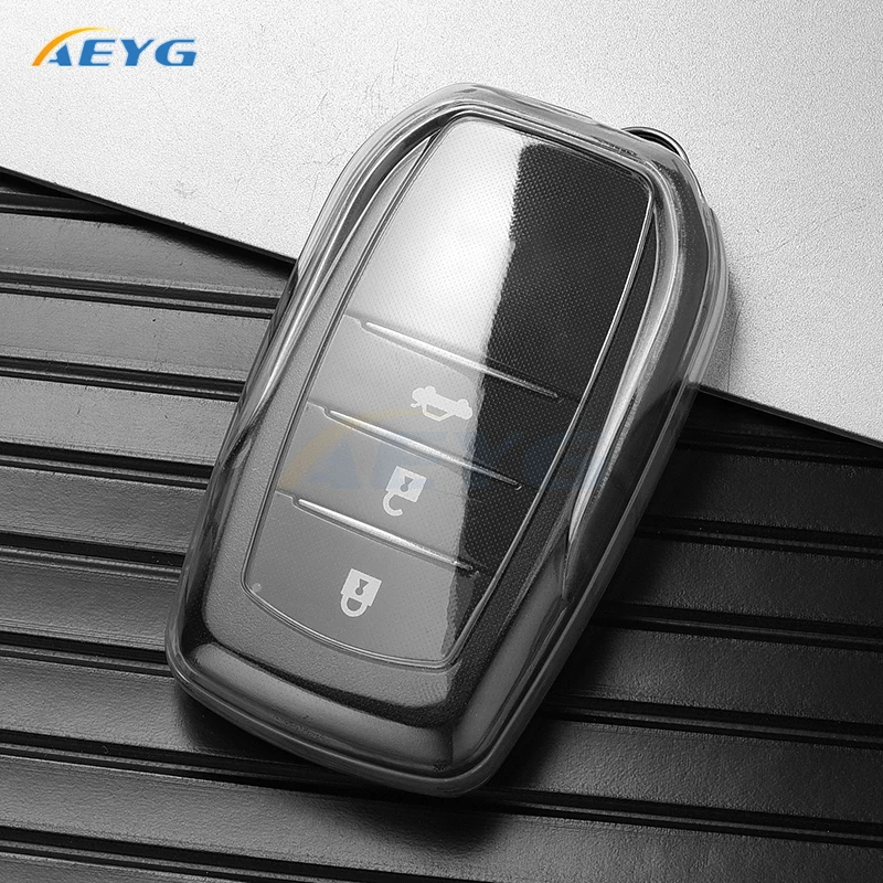 TPU Car Remote Key Case Cover For Toyota RAV4 Crown Hilux Fortuner Camry Land Cruiser Prado Protect Shell Fob Accessories - Image 4