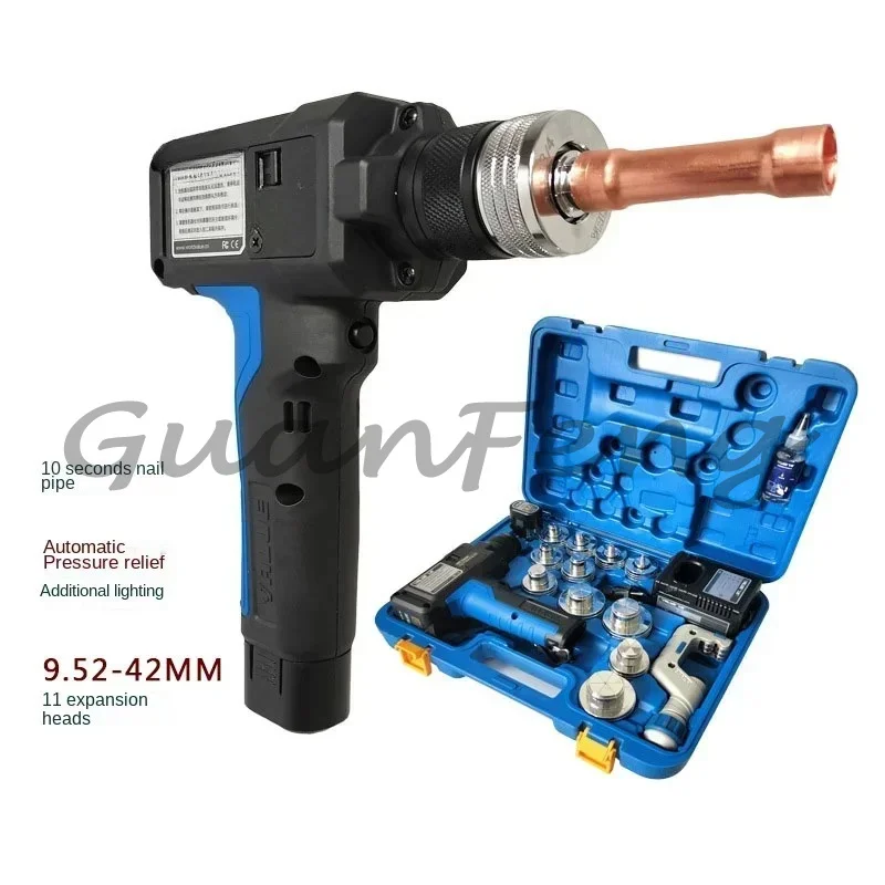 Rechargeable VEE-2 Electric Flaring Machine, Automatic Copper Pipe Flaring Machine, Portable Air Conditioner Copper Pipe