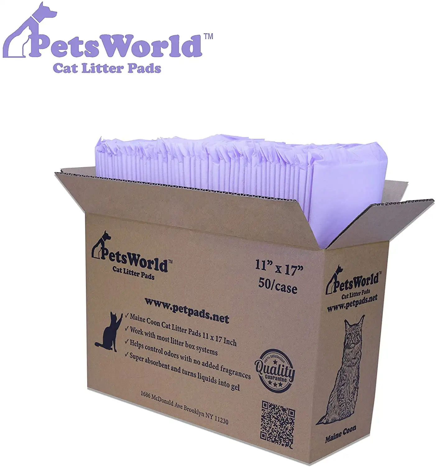 

Cat Litter Pads Fresh Scent 50 Count, Heavy Duty Absorbancy