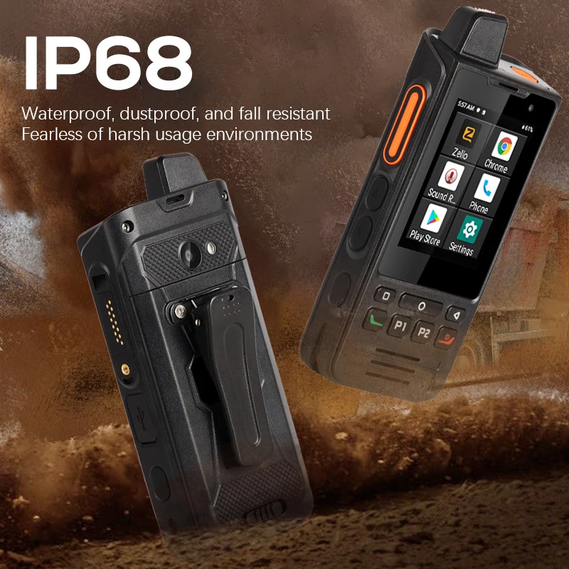 Imagem -03 - Uniwa-impermeável Zello Walkie Talkie Android Smartphone Nfc Celular 4g Ptt 5300mah F60 2.8 à Venda