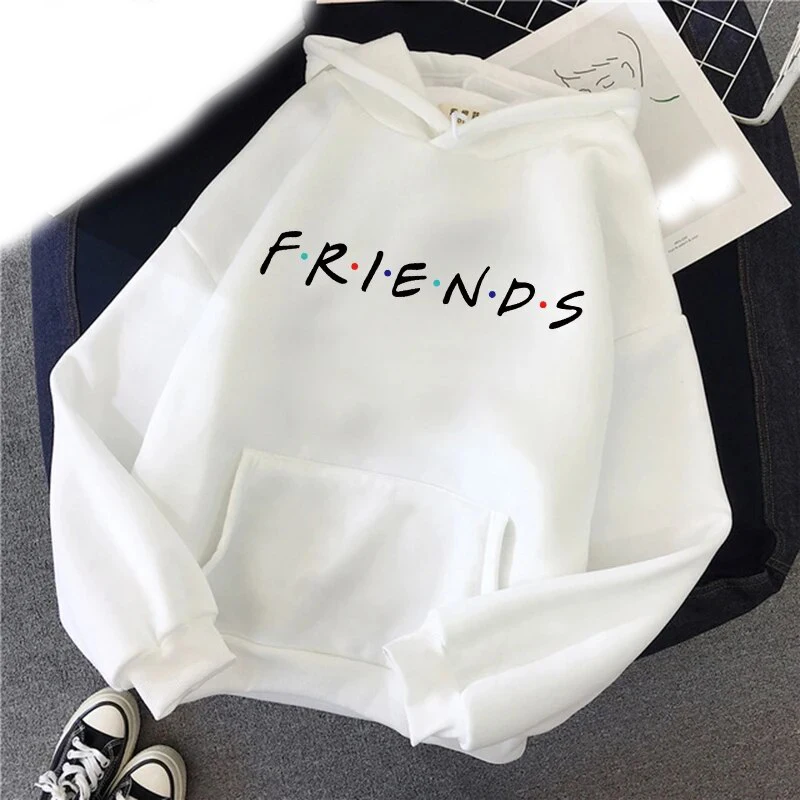 New Friends TV Show Men\'s Hoodie Men\'s and Women\'s Fashion Simple Long sleeved Pullover Street Trend Hip Hop Large Sweatshirt