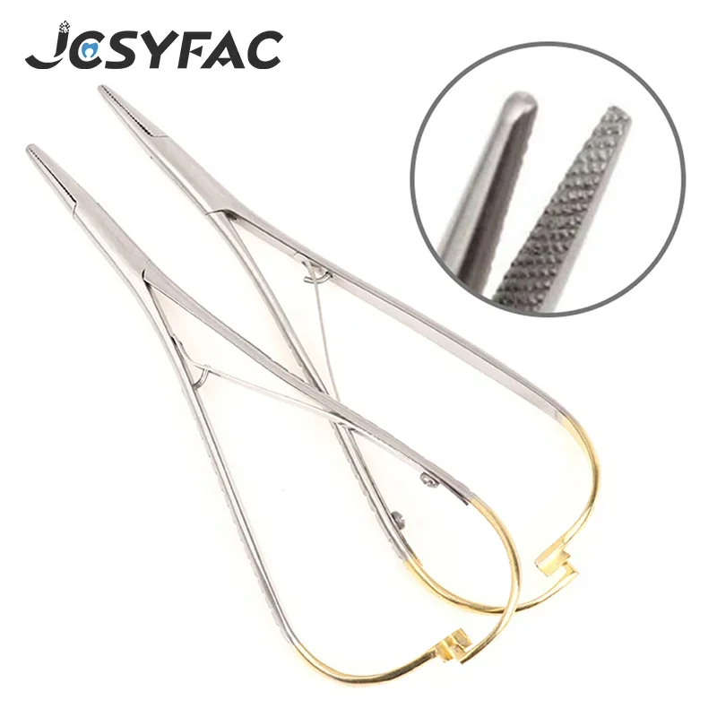 

Стоматологический держатель иглы, хирургические инструменты, стоматологический ортодонтический держатель иглы Mathieu, наконечник TC Premium, стоматологические инструменты, зажимы 14 см