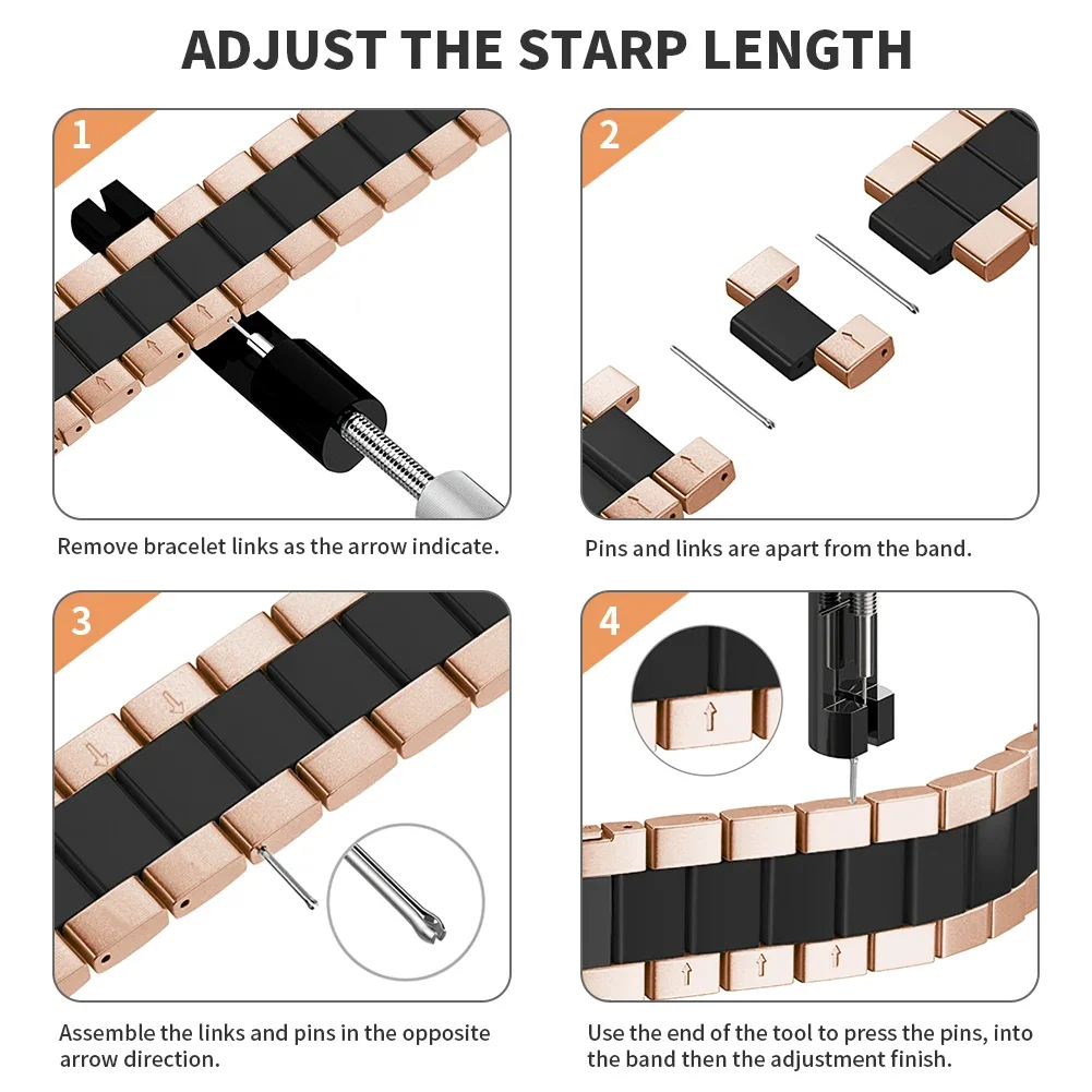 Metal Strap for Apple watch band Ultra 49mm 45mm 44mm 42mm 46mm Stainless steel replacement Belt iwatch 10 9 8 7 6 5 4 SE band