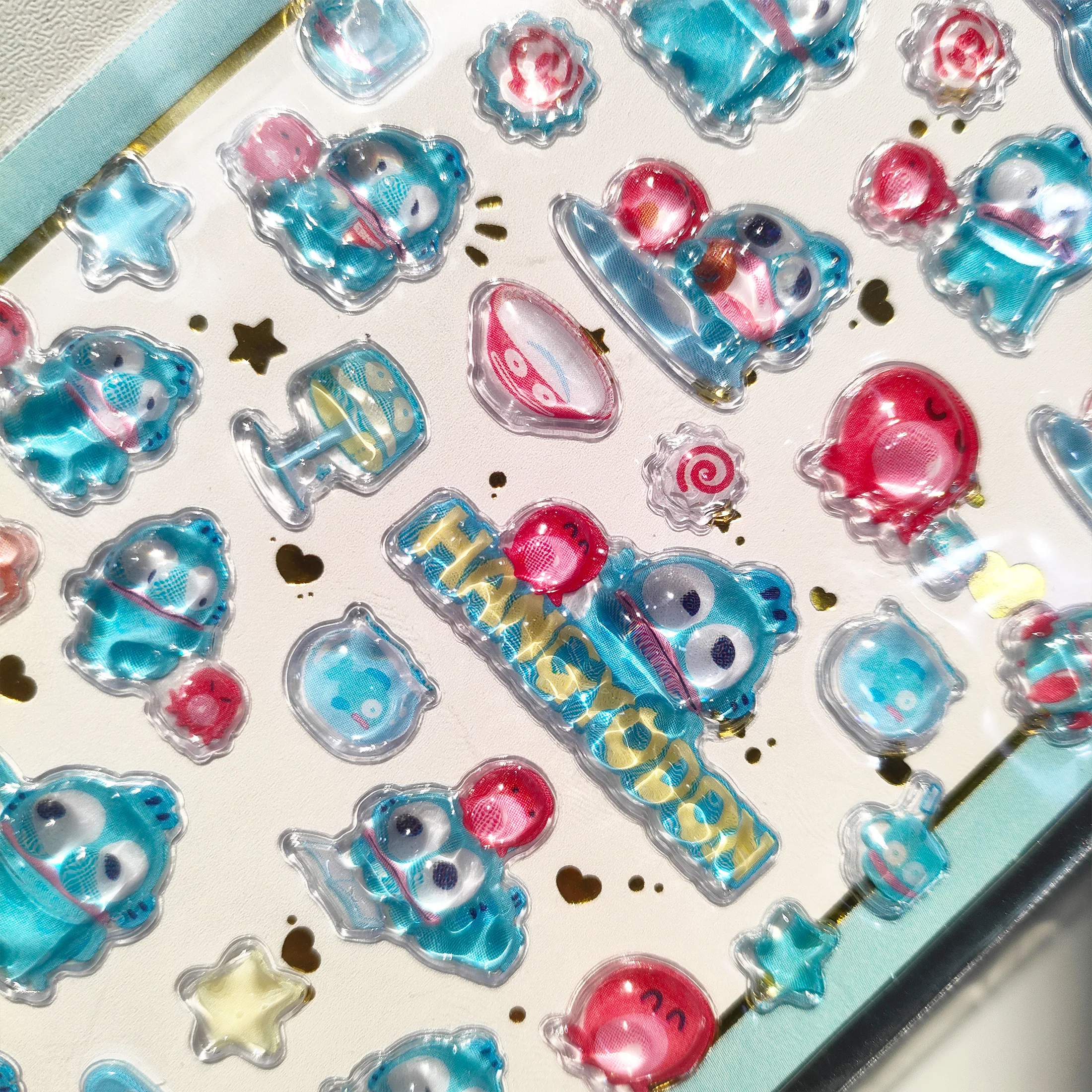 4pcs Sanrio 3D Relief Stickers - Cute Kuromi My Melody Decals Waterproof for Laptop Phone Fridge Scrapbook DIY Decor