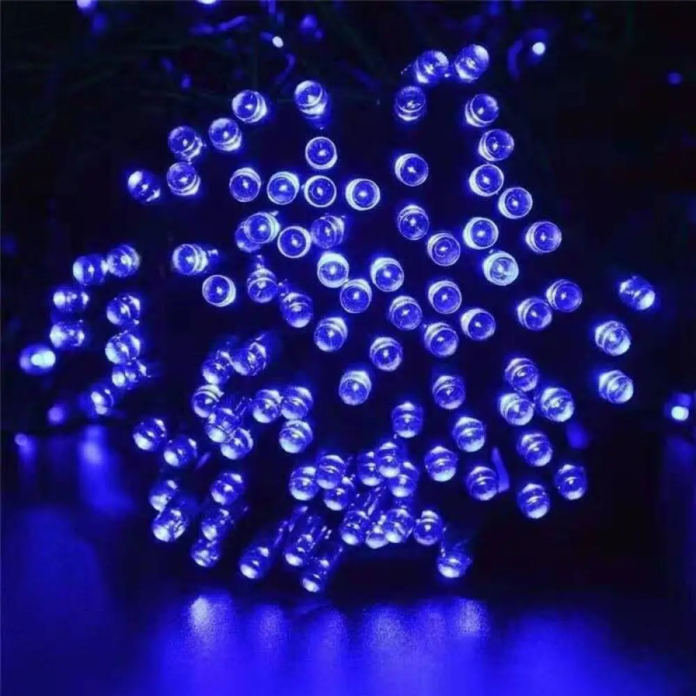 Solar String Light LED Fairy Light Garland Festoon Lights Outdoor Sunlight Powered Waterproof Lamps Christmas Garden Party Decor