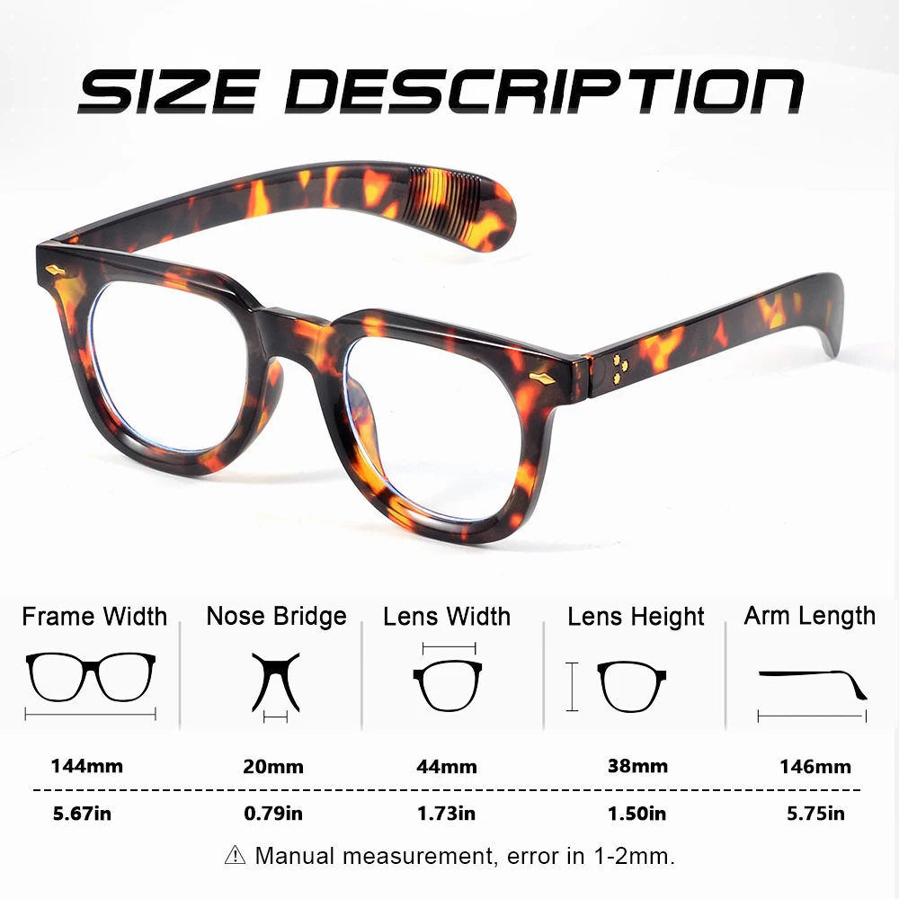 CRIXALIS Anti Blue Light Glasses For Men Women Retro Round Glasses Reading Daily Life Decorative Blue Light Glasses