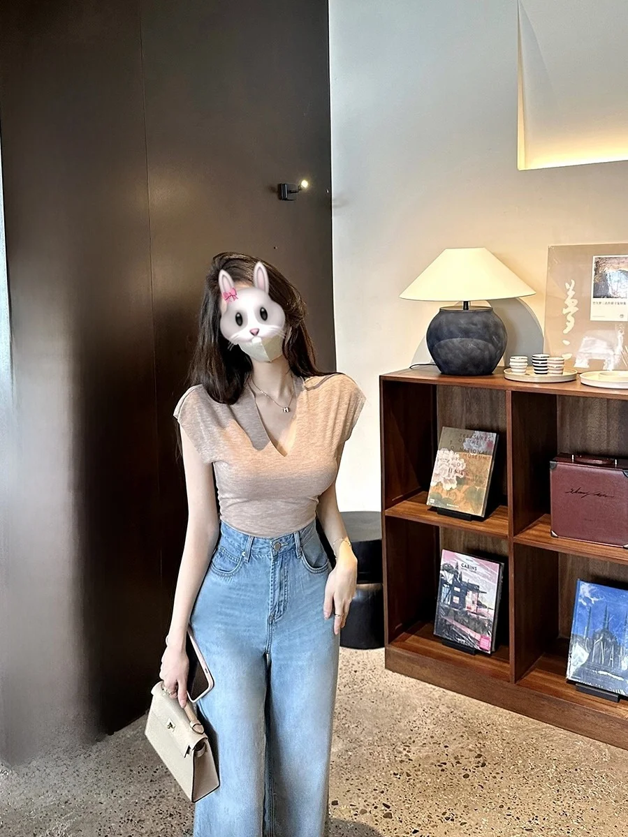 

Джинсы CCZEE Nut Island: тонкие, прямые, с высокой талией, стройнящие, женские летние длинные брюки