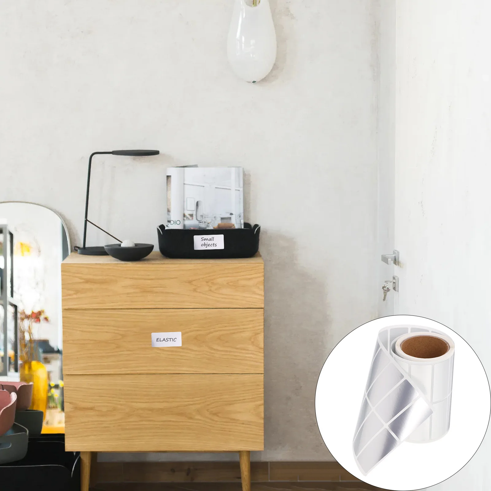 

1 Roll Of Matte Silver Blank Shipping Labels Self Adhesive Printing Stickers For Express Bottle Name Price Tags Label Roll For