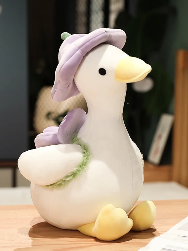 Purple refueling duckling plush toy cute goose girl birthday gift doll doll shooting props accesorios fotografia  신생아사진