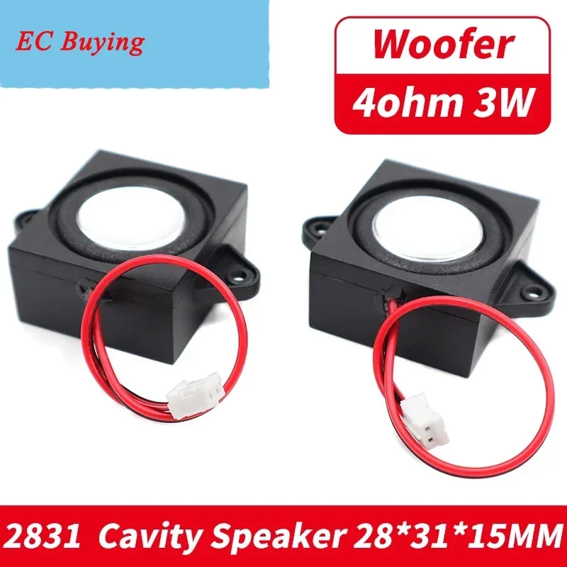 1PCS 3128 2831 4 Ohm 3W Full Range Audio Portable Speaker 4R3W Mono Mini Stereo Advertising Computer Box Loudspeaker 1.25 2.0 MM