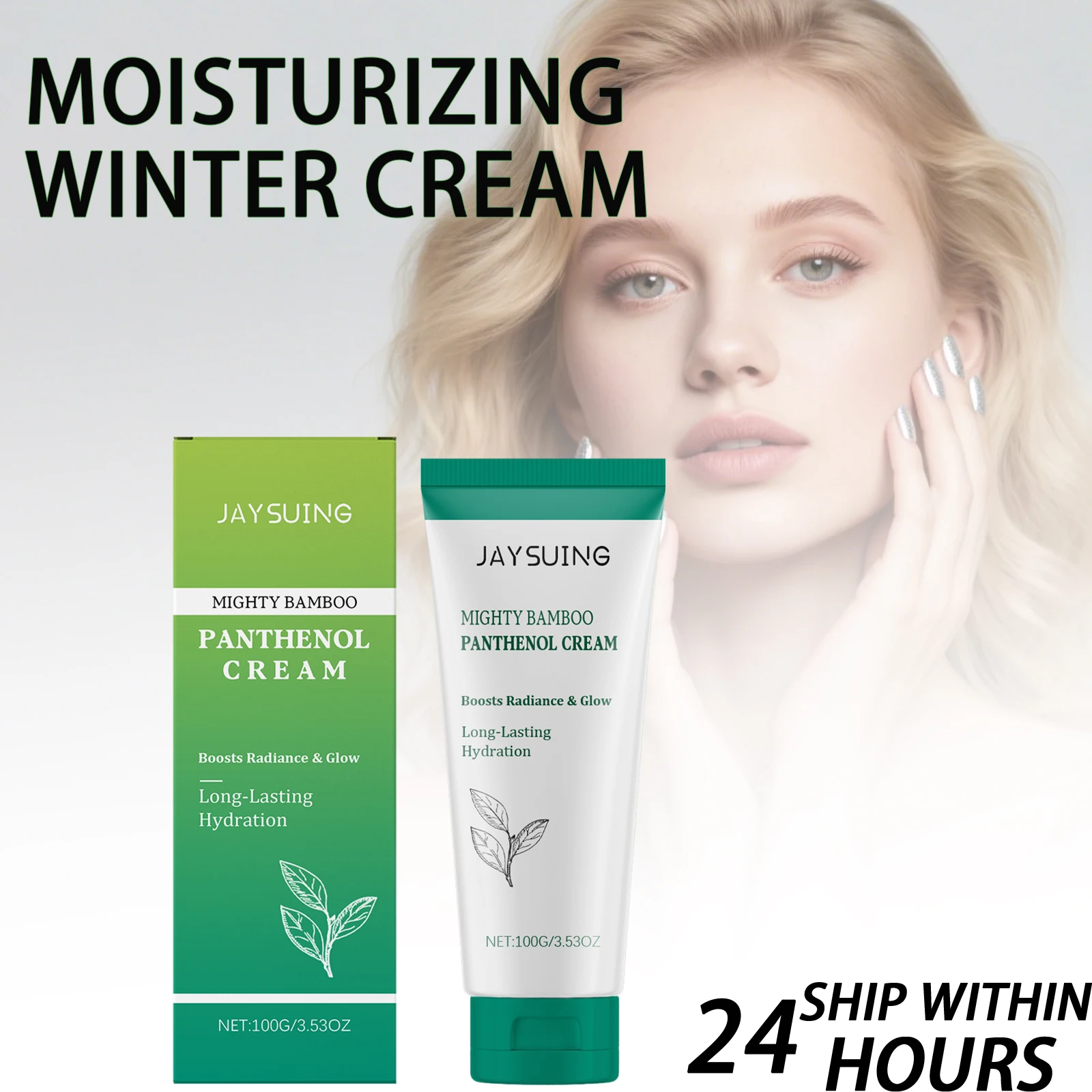 Crema hidratante de niacinamida Jaysuing, 100g, crema facial para el cuidado del acné, Control de aceite, tratamiento de poros, crema iluminadora no comedógena