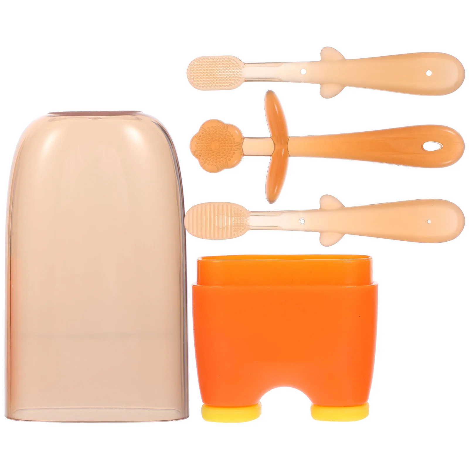 1 مجموعة الطفل اللسان الأنظف فرشاة أسنان من السيليكون الوليد العناية بالفم آمنة غير القذرة تصميم Mucosa اللثة جهاز تدليك الطفل اللسان الأنظف