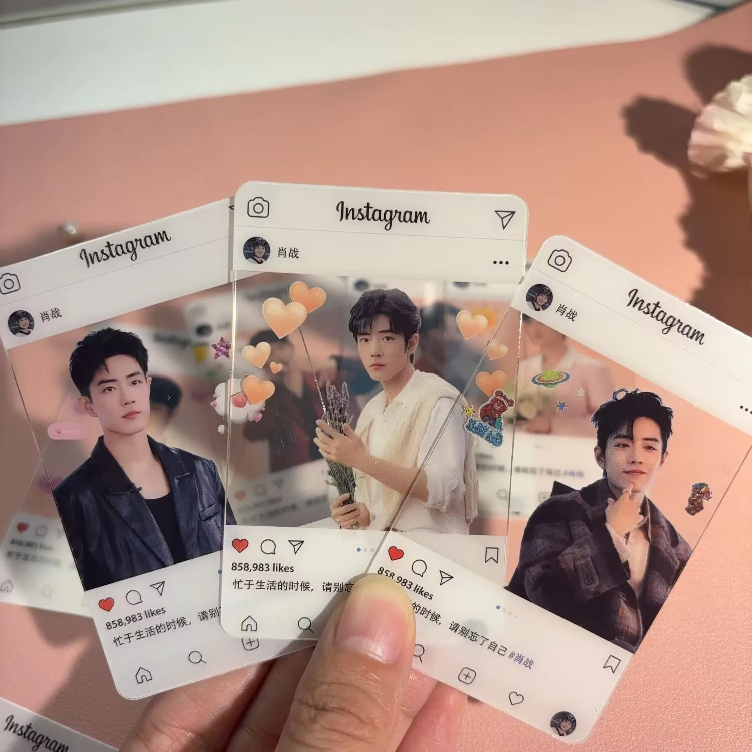 8 selbstgedruckte Postkarten und Grußkarten rund um das High-End-Teenageralbum der PVC-Karte von Xiao Zhan