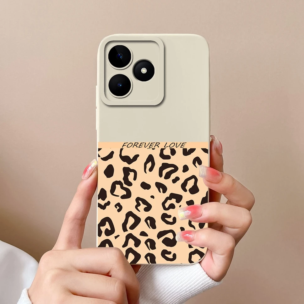 غطاء هاتف ناعم للصدمات لهاتف Realme ، قطط لطيفة ، رائد فضاء ، مربع ، سائل ، موضة ، C53 ، C51 ، Fundas Coque Capa