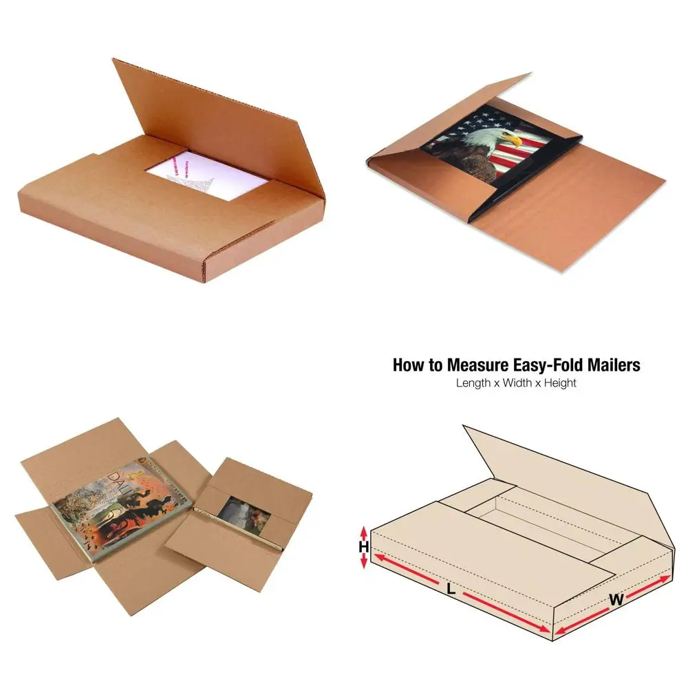 

12 x 10.5 x 2 Inches Mailing Boxes, Pack of 50, Strong and Durable for Shipping, Mailing, and Storage