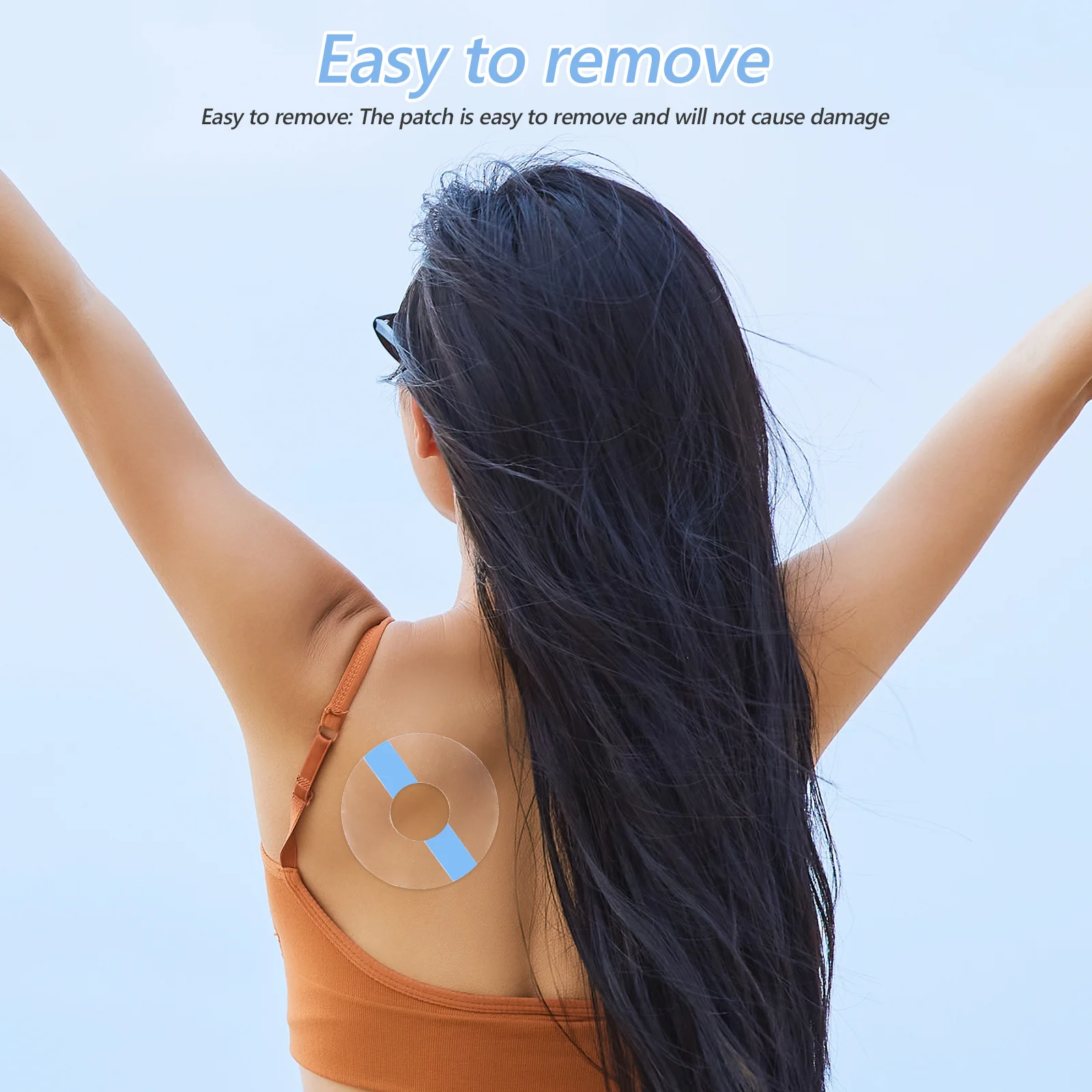 

50Pcs Round Invisible Sensor Fixing Patches High Adhesion Non-Slip Waterproof Sensor Covers Sports Adhesive Protection Stickers