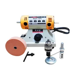 Jewelry Polisher Bench Buffer Polishing Machine Multi-Function Benchtop Polisher Grinder 220V for Jewelry/ Wood/Amber/Metal/Jade