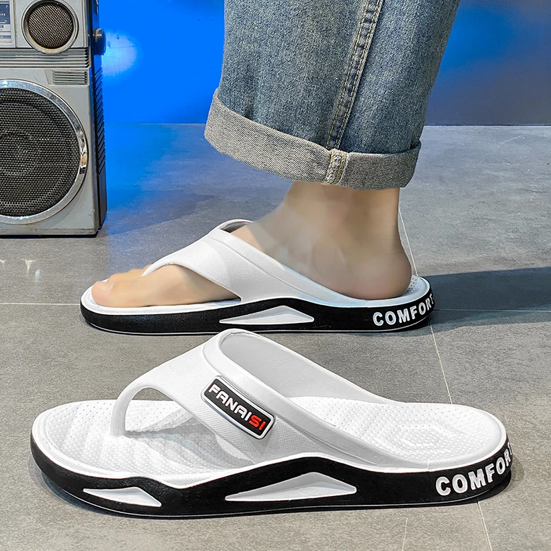 Sommermode Herren Hausschuhe Outdoor Sport Flip Flops Wandern Reisen Baden Park Freizeitkleidung, bequem atmungsaktiv rutschfest – Detail 15