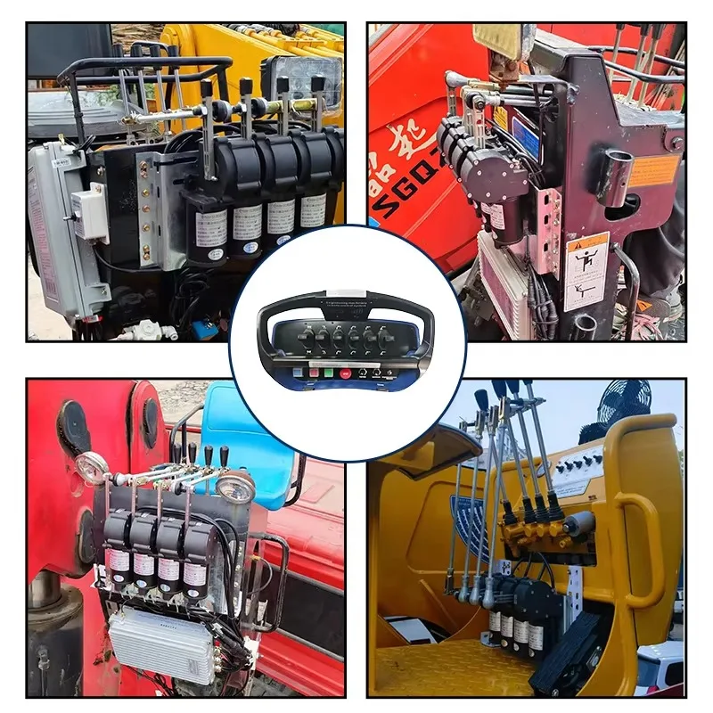 Wireless Radio Remote Control For Industrial Heavy Equipment Electromagnetic Clutch Motors DC 12V Or 24V With Blue Color