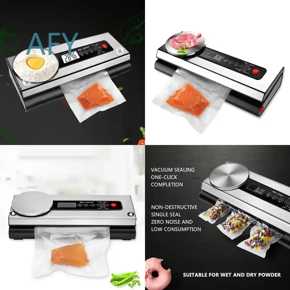 Automatic Vacuum Sealer for Kitchen Food Storage Portable Fresh Keeping Wet Dry Vacuum Packaging Machine for Home Use