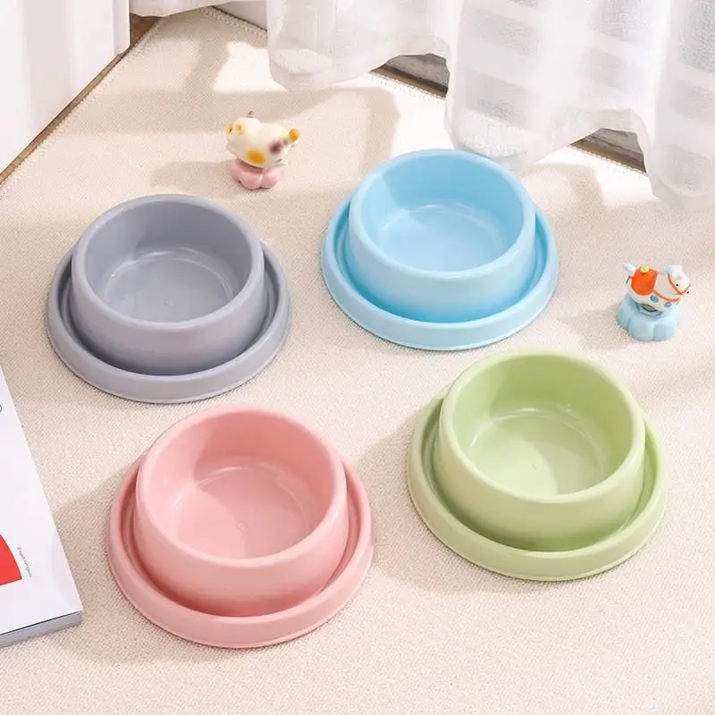 Plastic Anti Splash Ant Proof Pet Feeding Bowl Non Slip Design Easy Clean Water Channel For Cat Dog Food Water Supplies