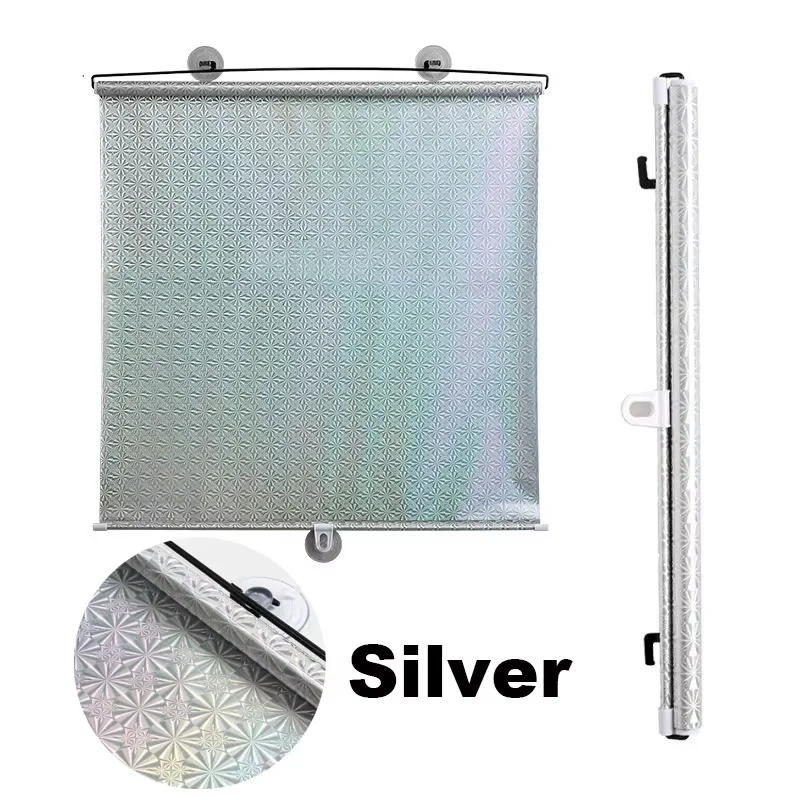 Bedroom Suction Cup Roller Blinds Sunshade Car Balconies Sun-shading Nail-free Blackout Blind Window Shades for Home Decorations