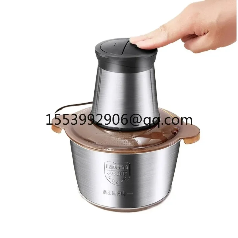 

Large capacity meat grinder, household small automatic multifunctional meat and vegetable chopper and complementary food machine
